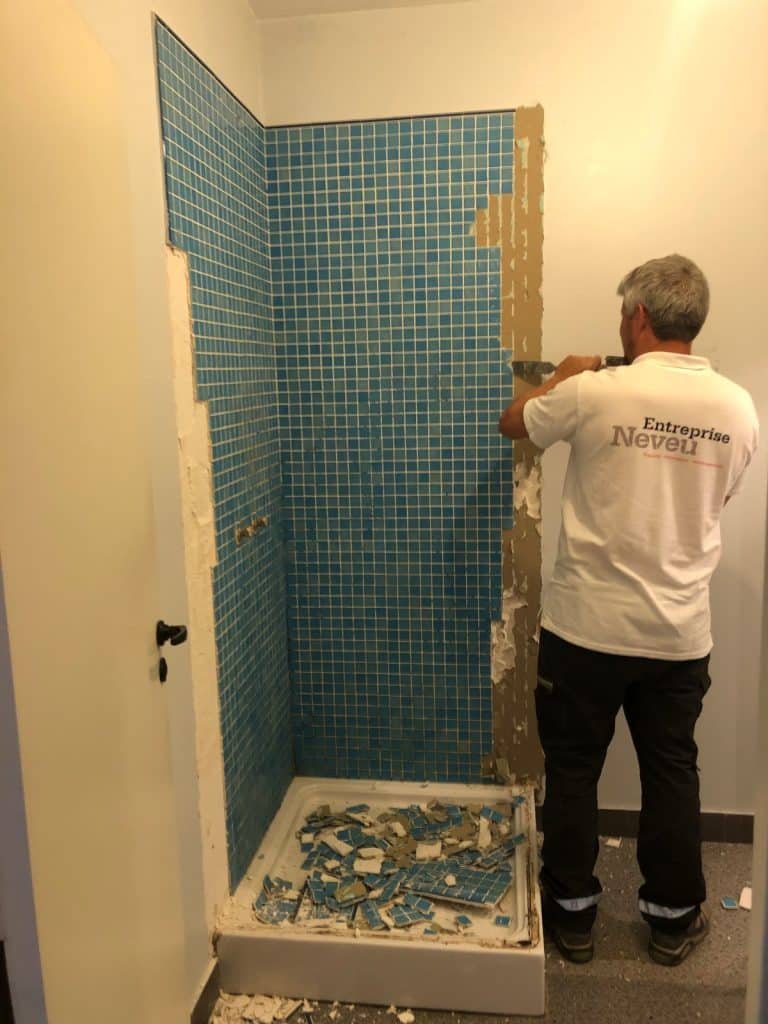 Installation d'une douche