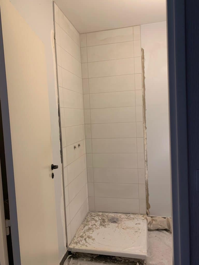 Installation d'une douche