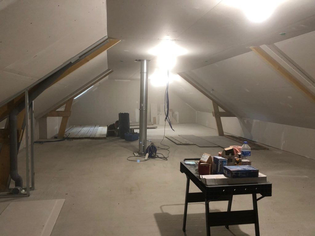 Isolation placo par l'entreprise Neveu à Argentré-du-Plessis