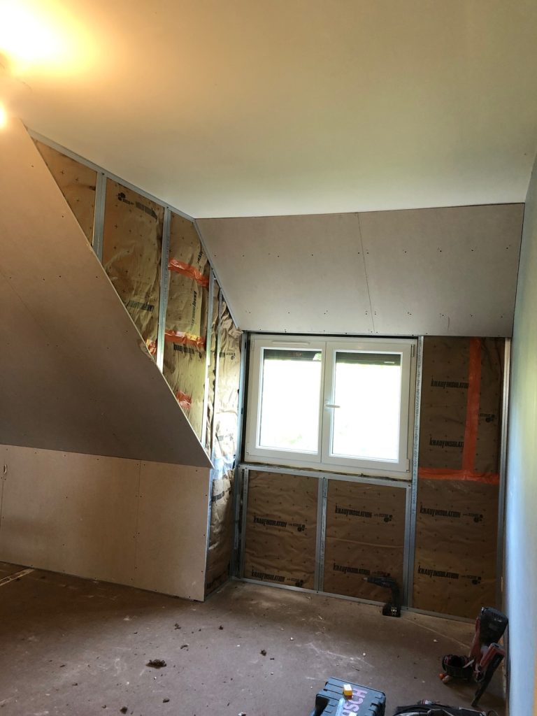 Isolation placo et remplacement de parquet